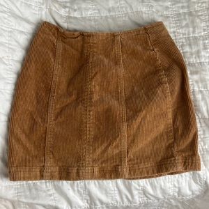 Pacsun tan corduroy mini skirt size 24